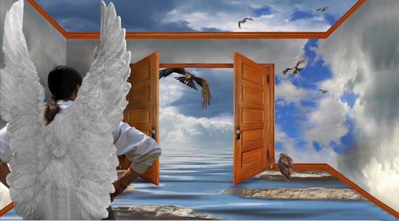 Angel with White Wings — Dreamlike