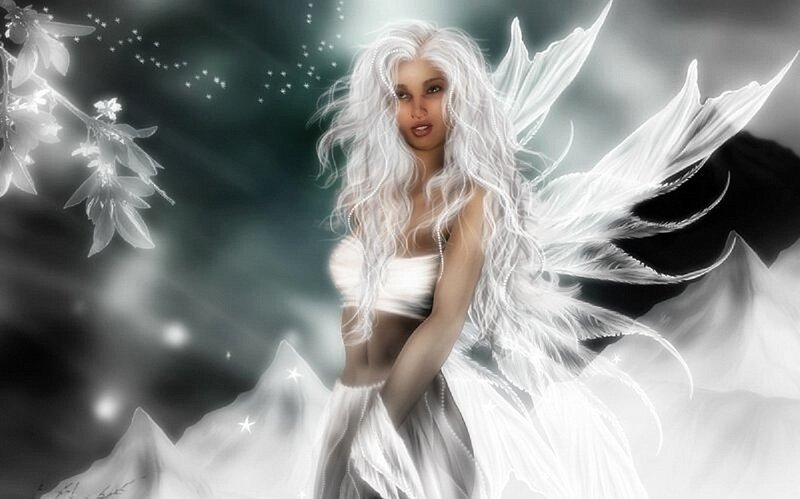 Angel with White Wings — Ethereal, Night