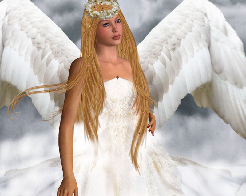Angel with White Wings — Serene