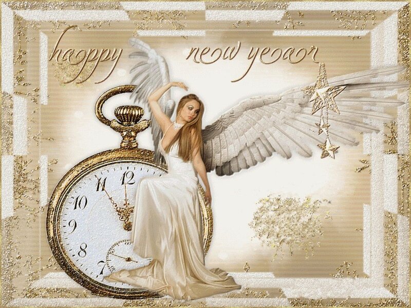 Angel with Wings and Clock
