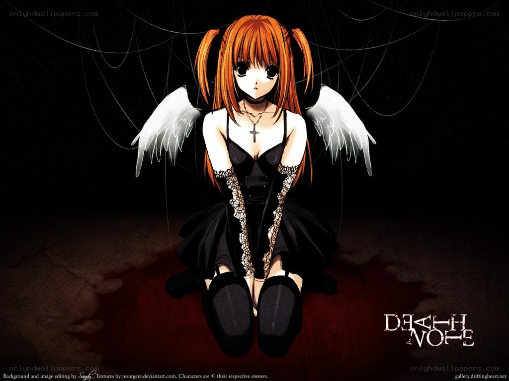 Angel with wings and cross