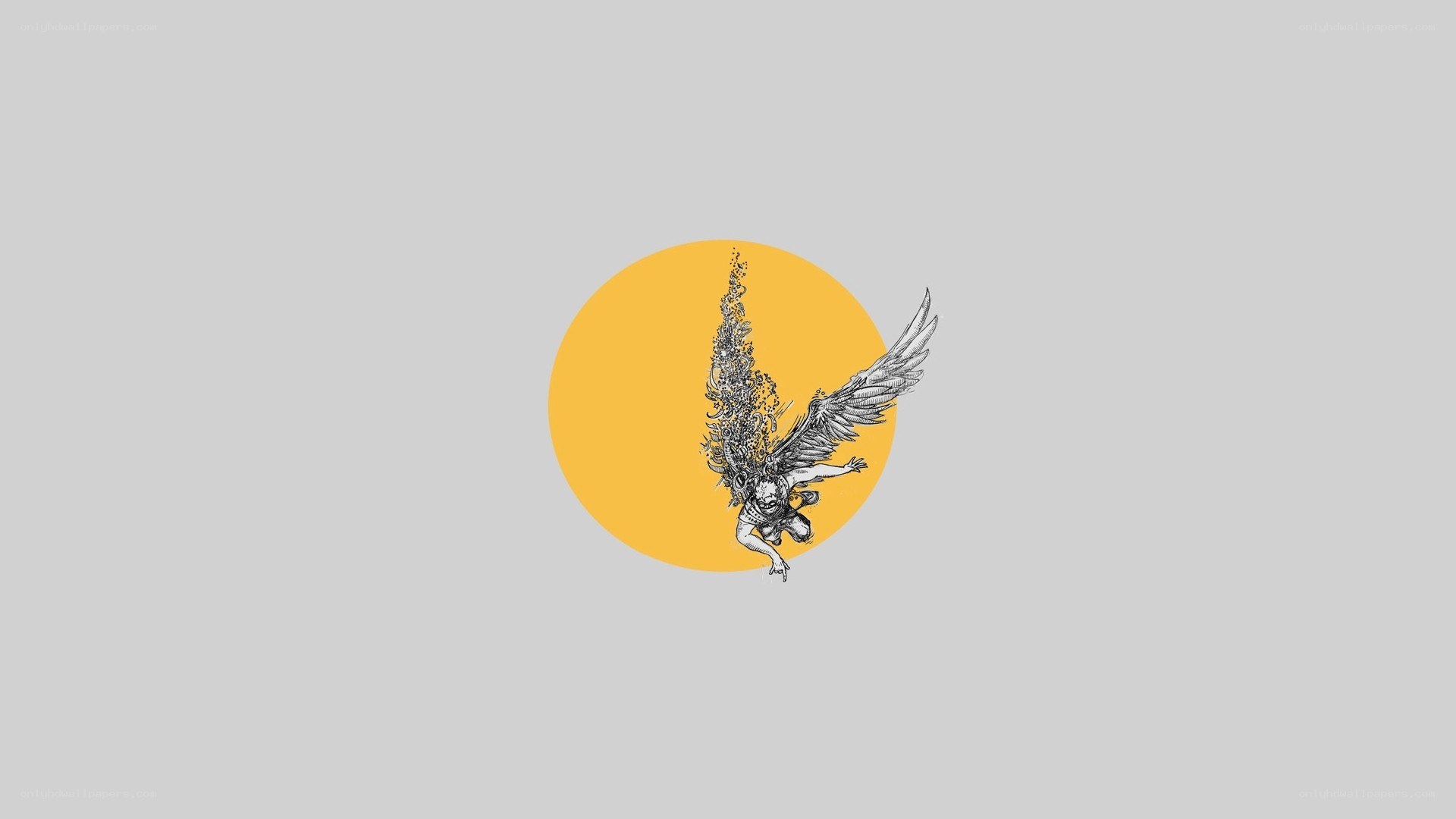 angel with wings and crown