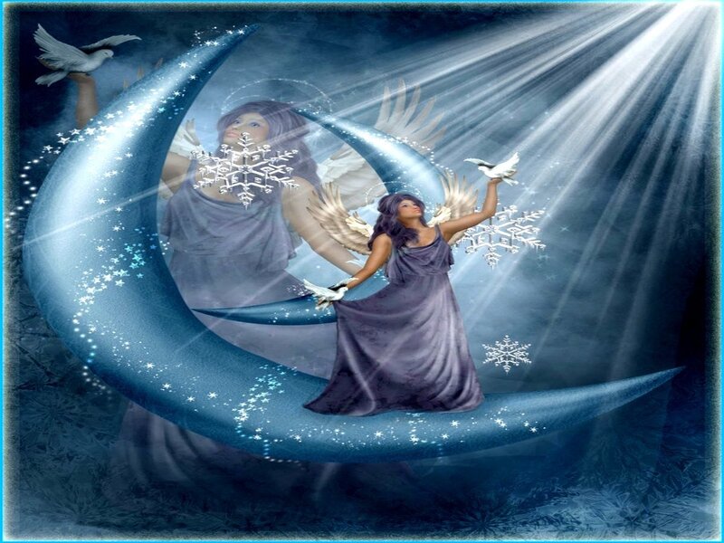 Angel with Wings and Dove