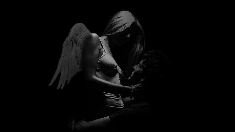 Angel with Wings and Man