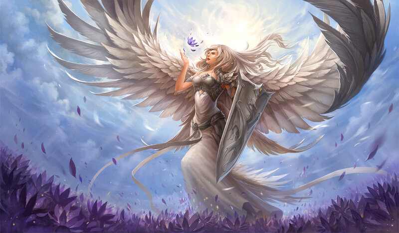 Angel with Wings and Shield