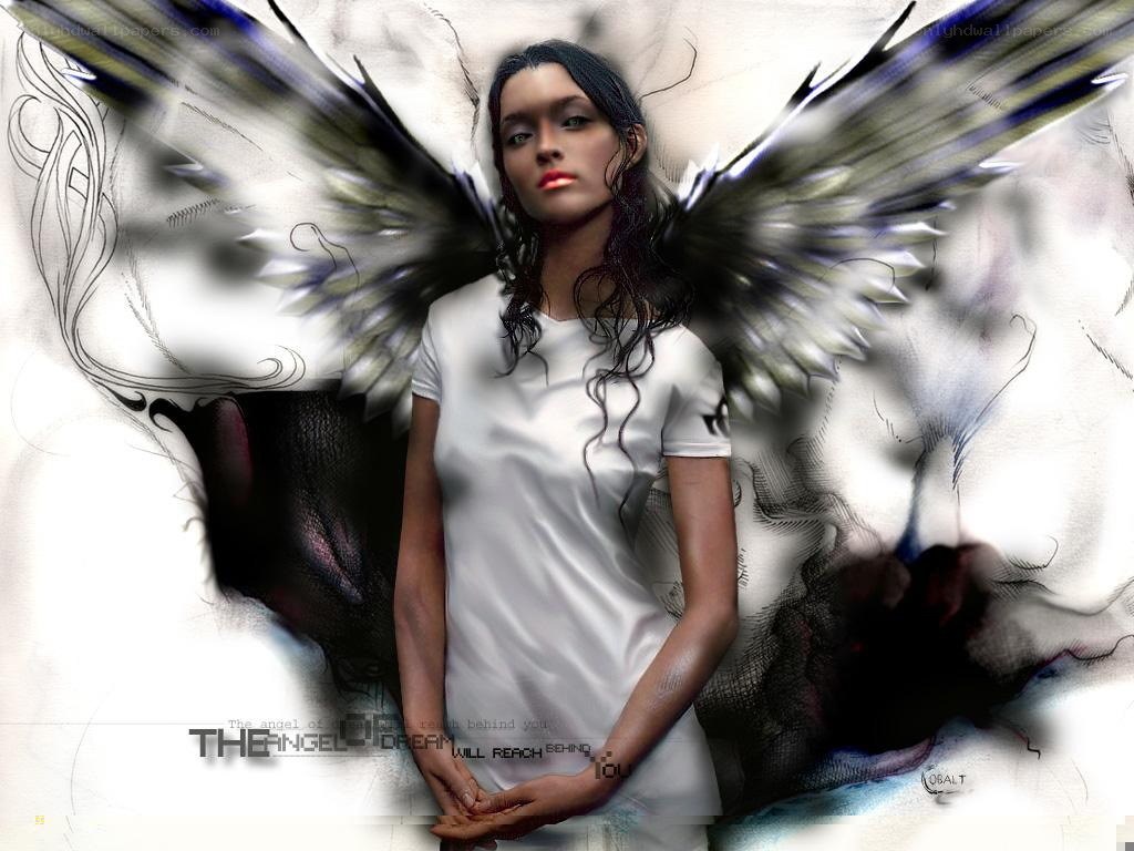 angel with wings artwork