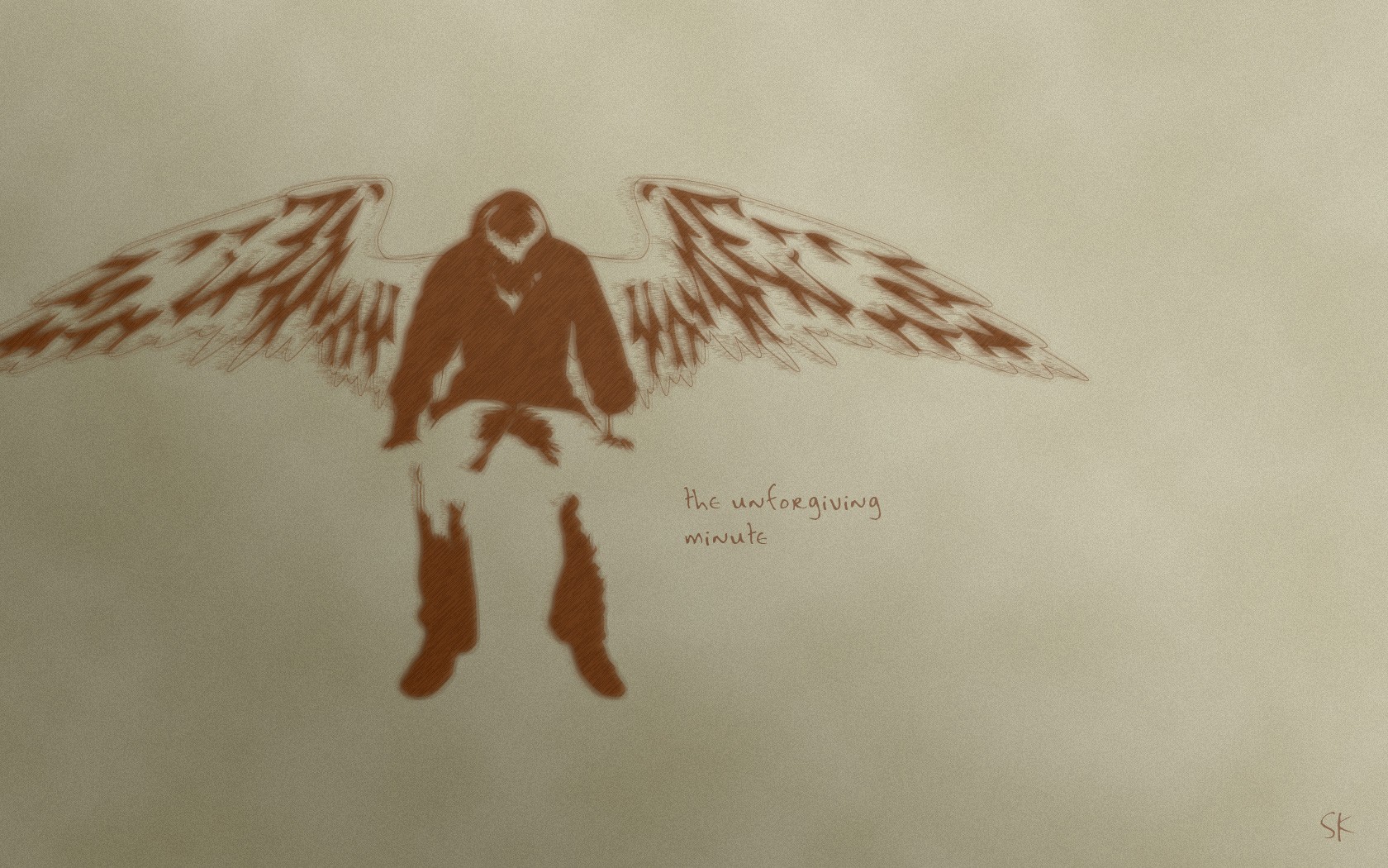 angel with wings artwork
