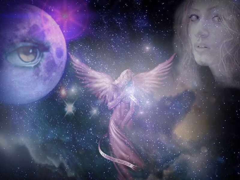 Angel with Wings — Purple, Dreamy