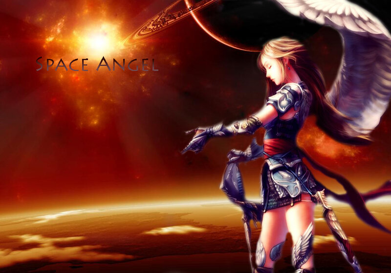 Angel with Wings — Red