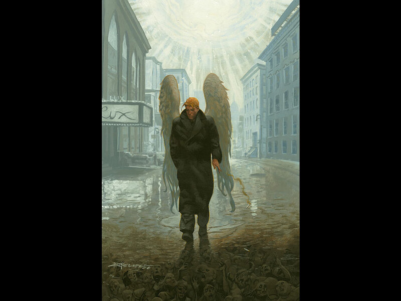 Angel with Wings Walking