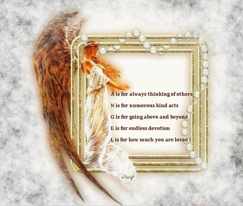 Angel with Wings — White, Serene, Digital Art, Frame