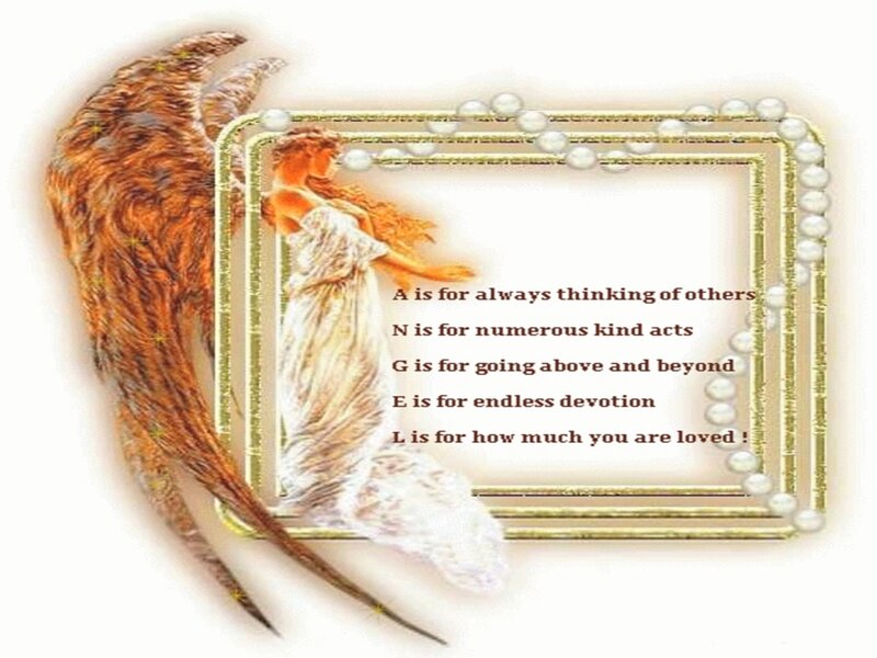 Angel with Wings — White, Serene, Illustration, Frame