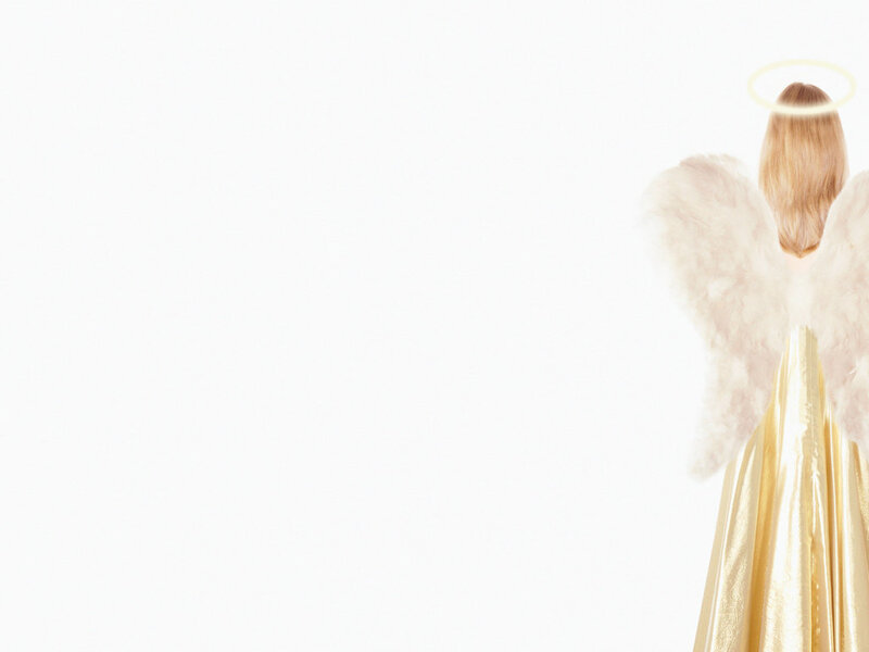 Angel with Wings — White, Serene, Photograph
