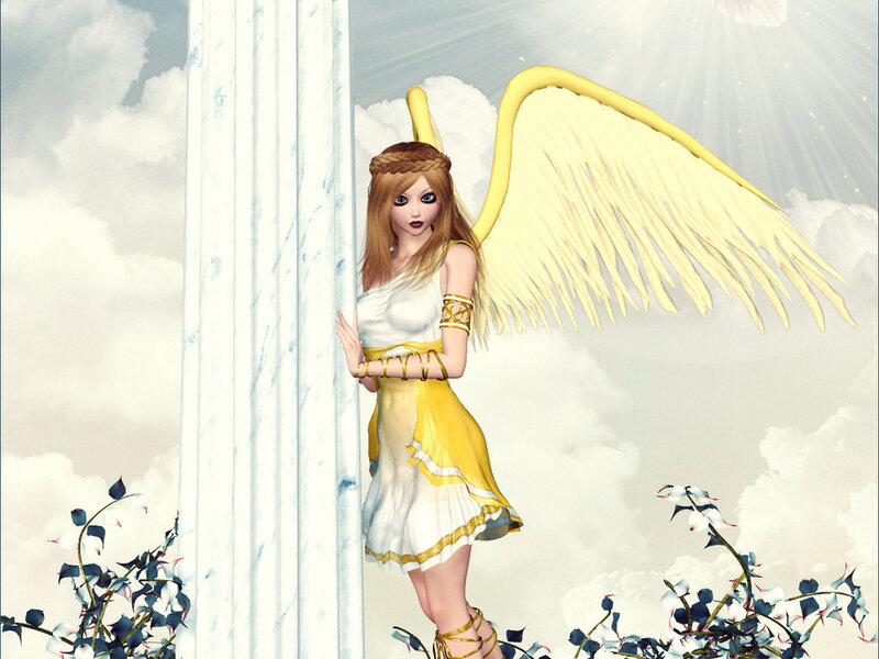 Angel with Yellow Wings