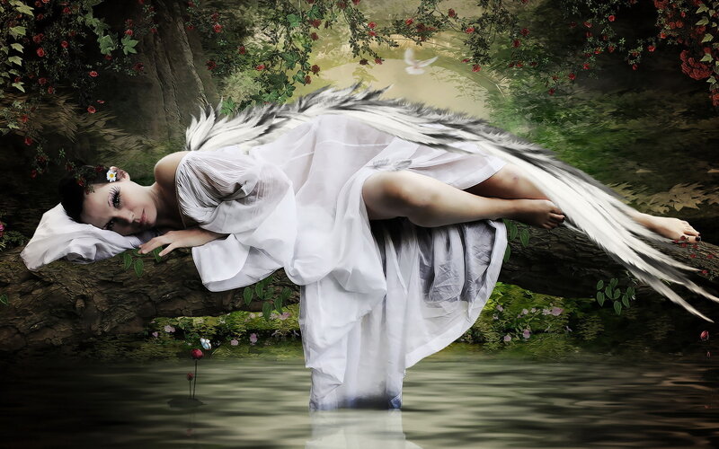 Angel Woman Sleeping