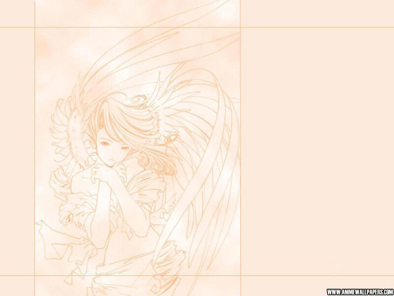 angelic anime character sketch