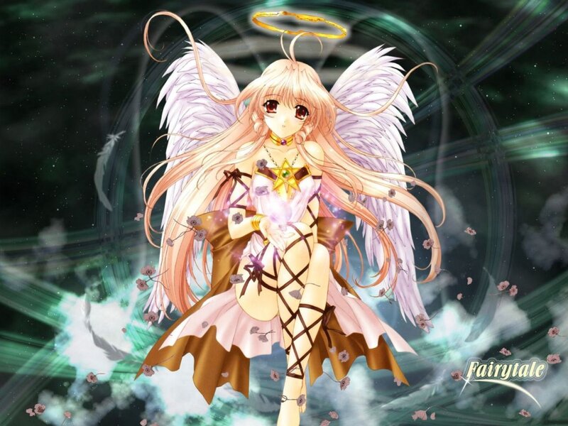 Angelic Anime Girl — White