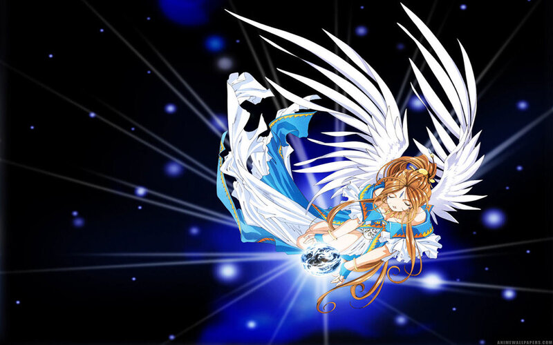 angelic anime girl with wings
