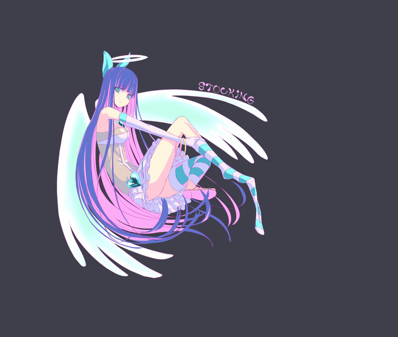 angelic anime girl with wings