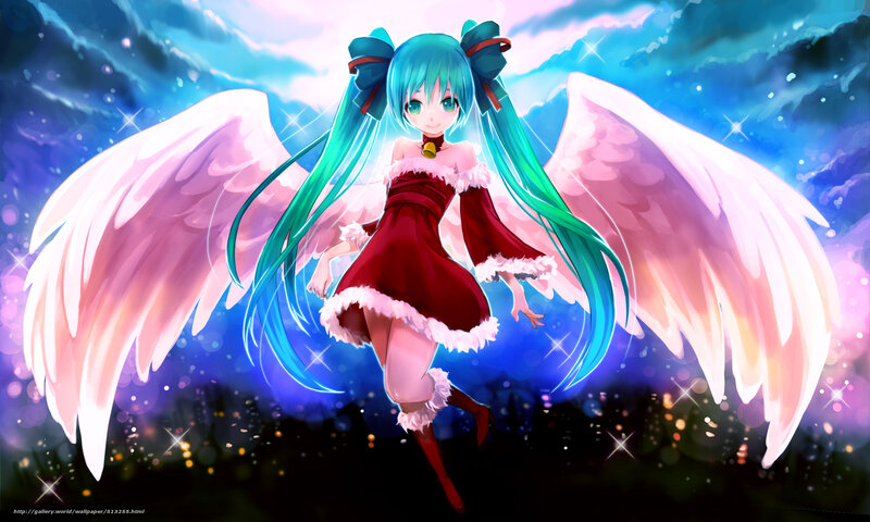 angelic anime girl with wings