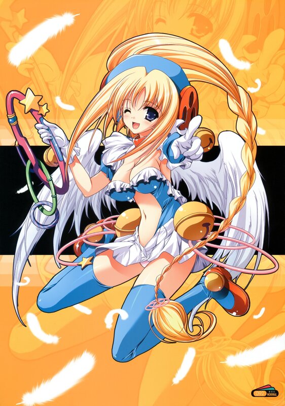 angelic anime girl with wings