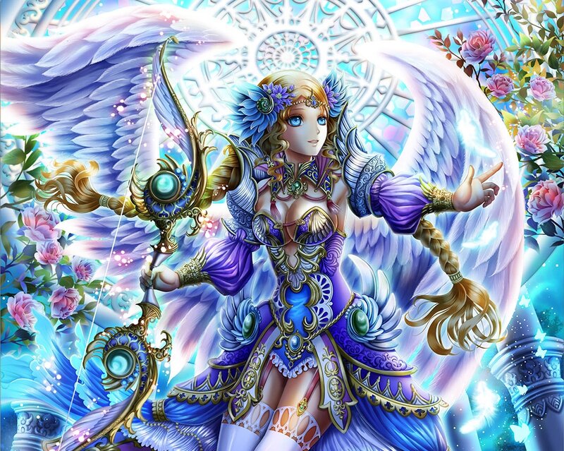 Angelic Archer Woman — Purple