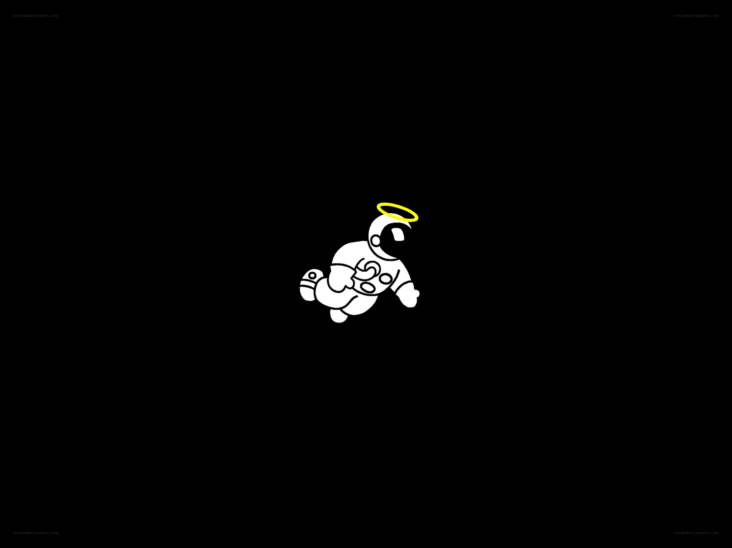 angelic astronaut in space