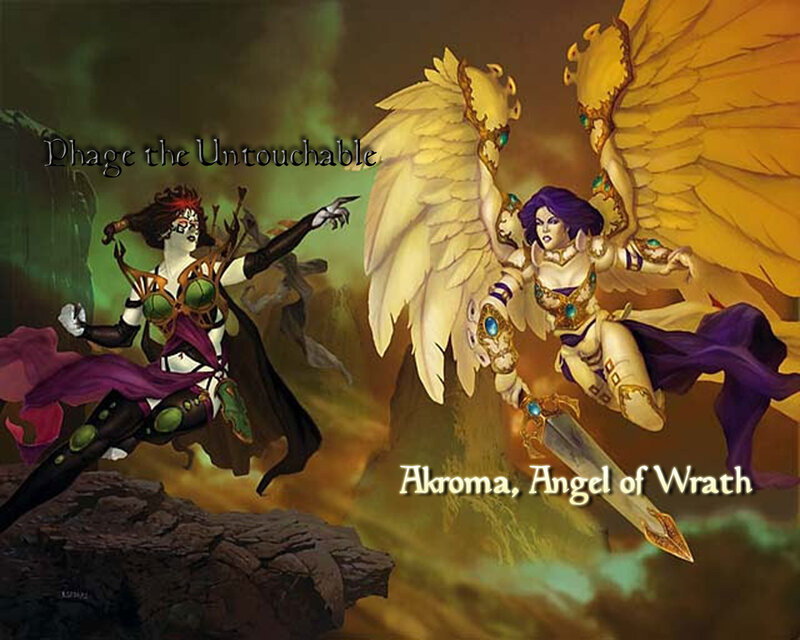 Angelic battle scene
