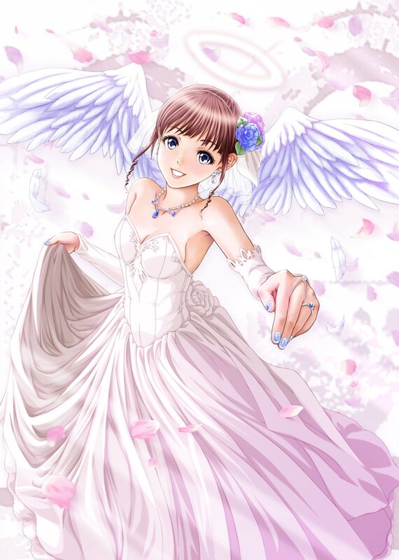 angelic bride with wings