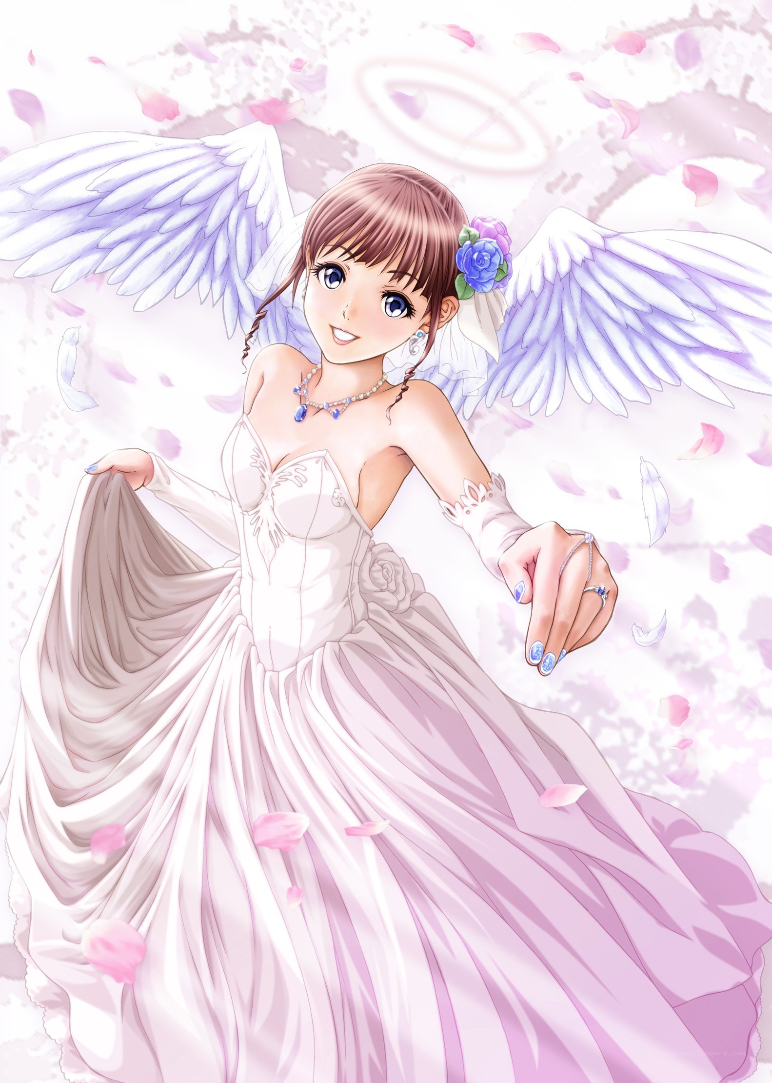 angelic bride with wings