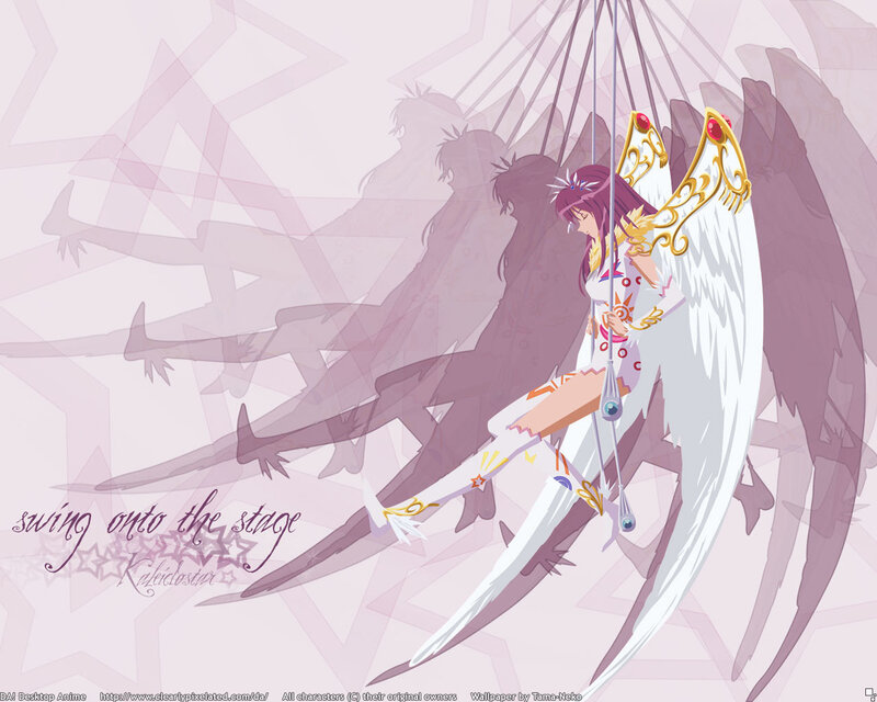angelic character on swing