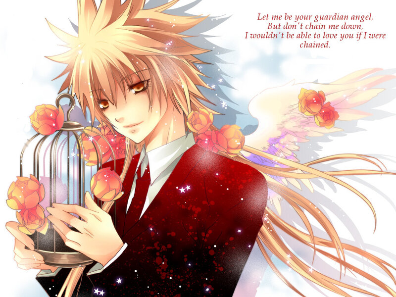 Angelic Character with Birdcage