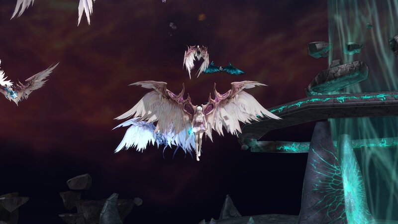 angelic character with large wings