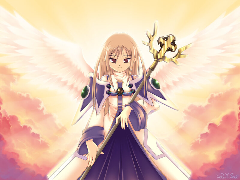 Angelic Character with Staff