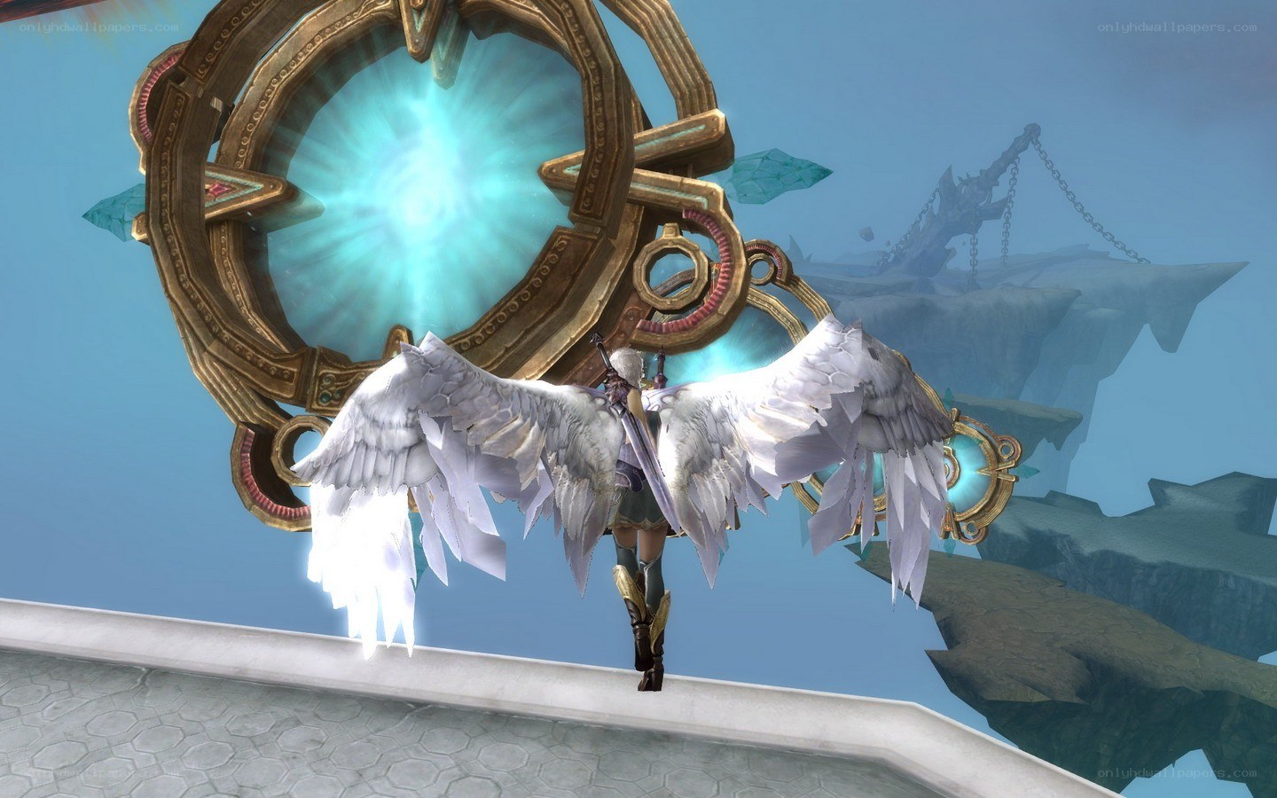 angelic character with wings