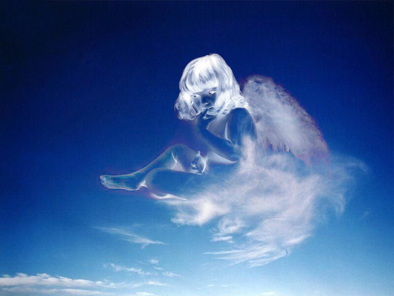 angelic child in the sky