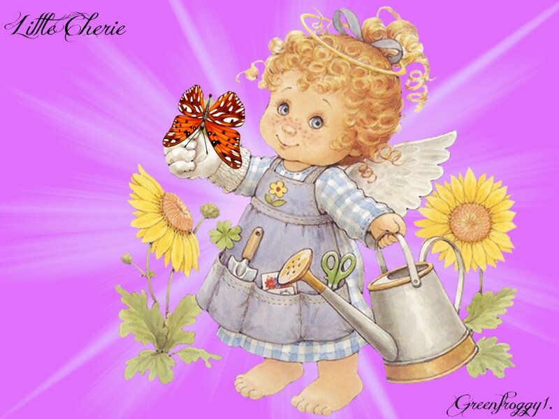 Angelic Child with Butterfly