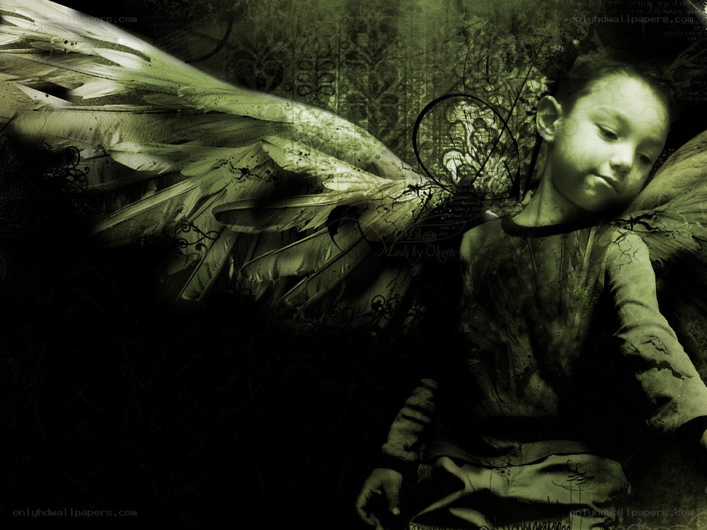 angelic child with wings