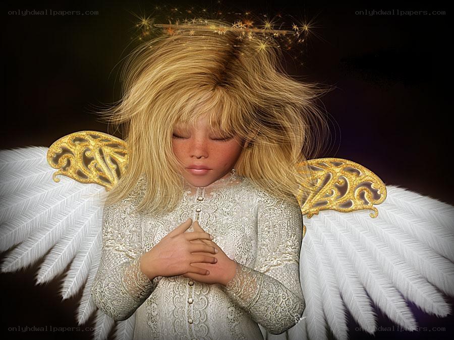 angelic child with wings