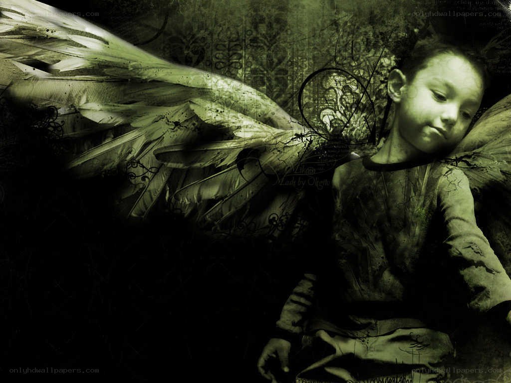 angelic child with wings