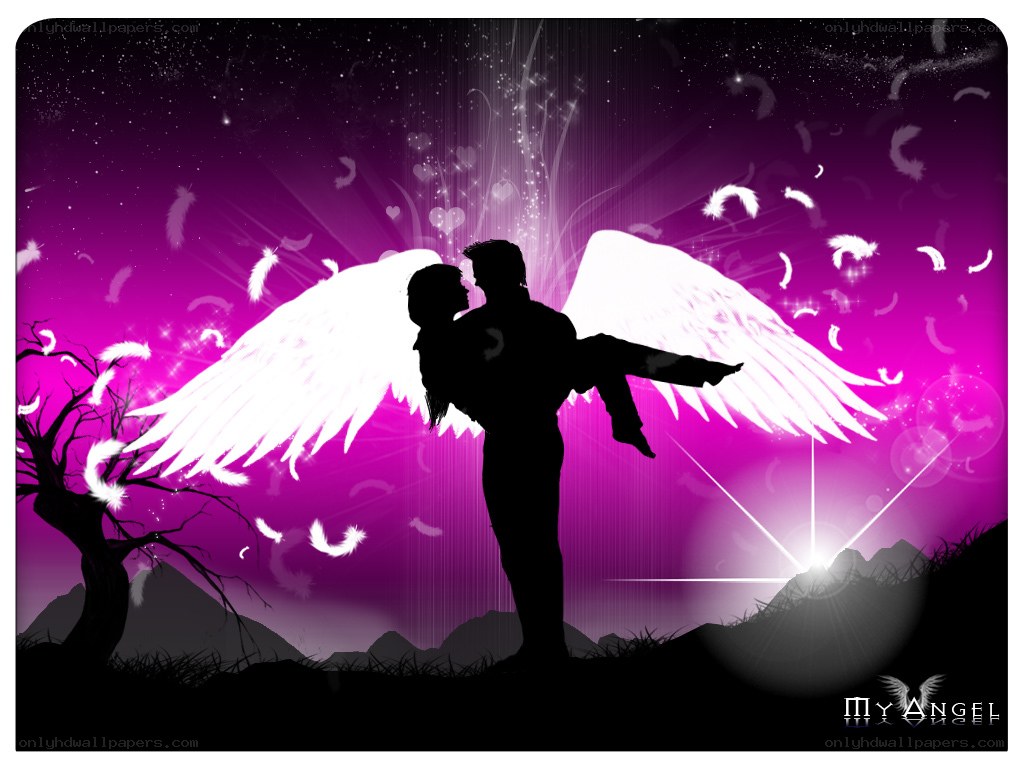 angelic couple in love