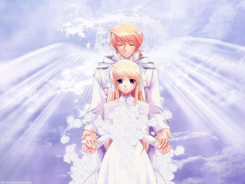 Angelic Couple in White — Serene