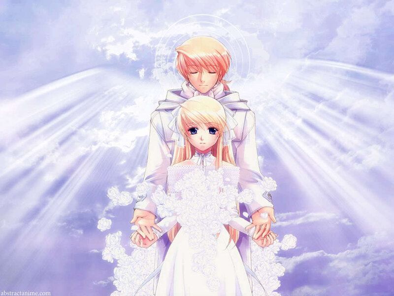 Angelic Couple in White