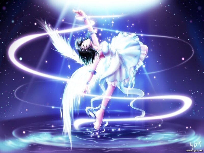 angelic dancer in starlight