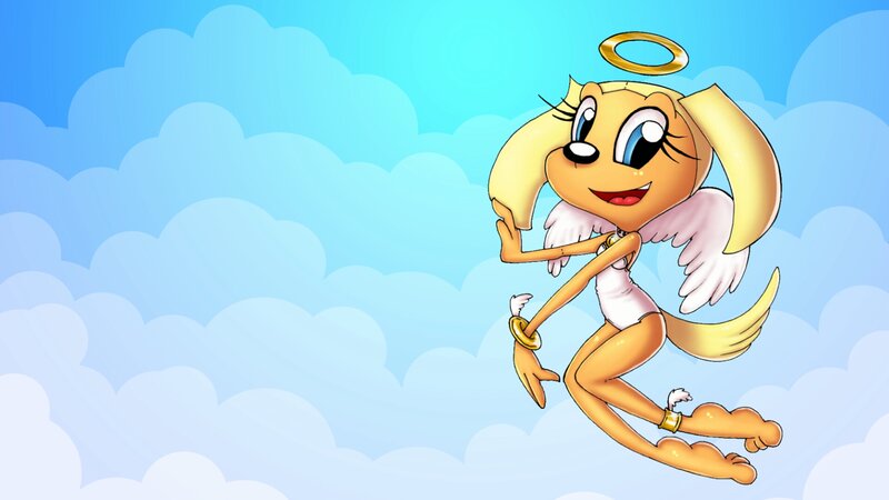 Angelic Dog Character