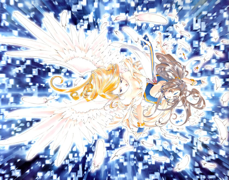 angelic duo in flight