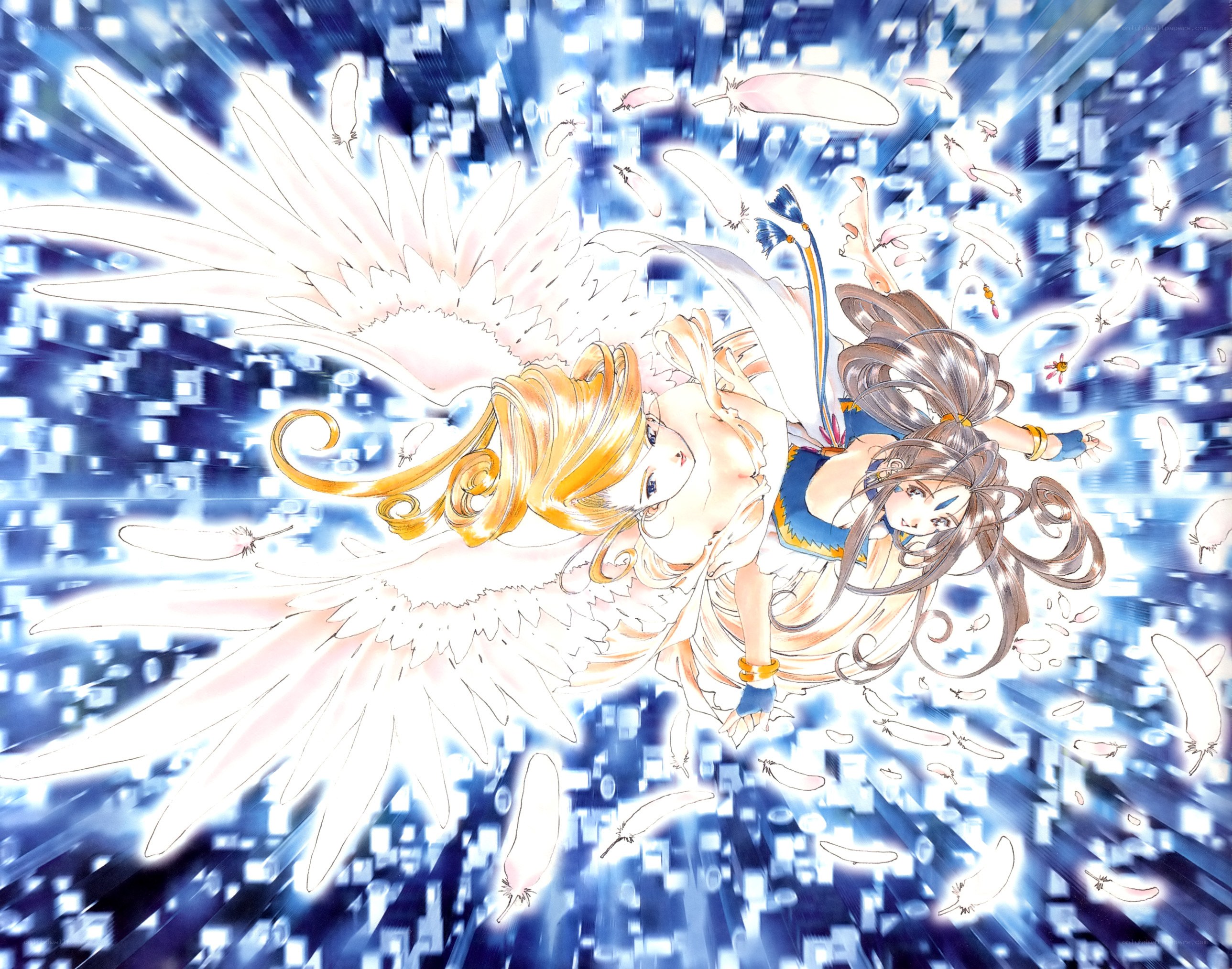 angelic duo in flight