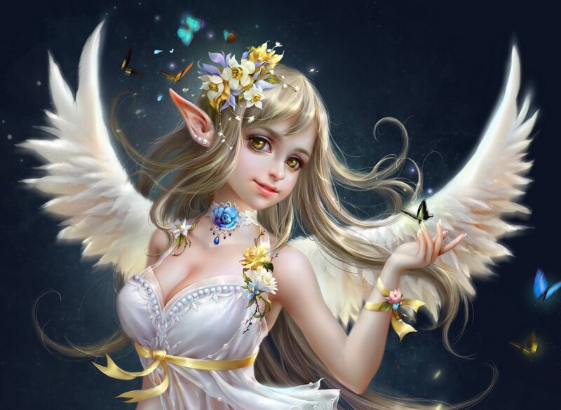 Angelic Elf Woman