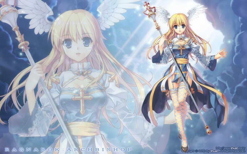 Angelic Female Character — Blue