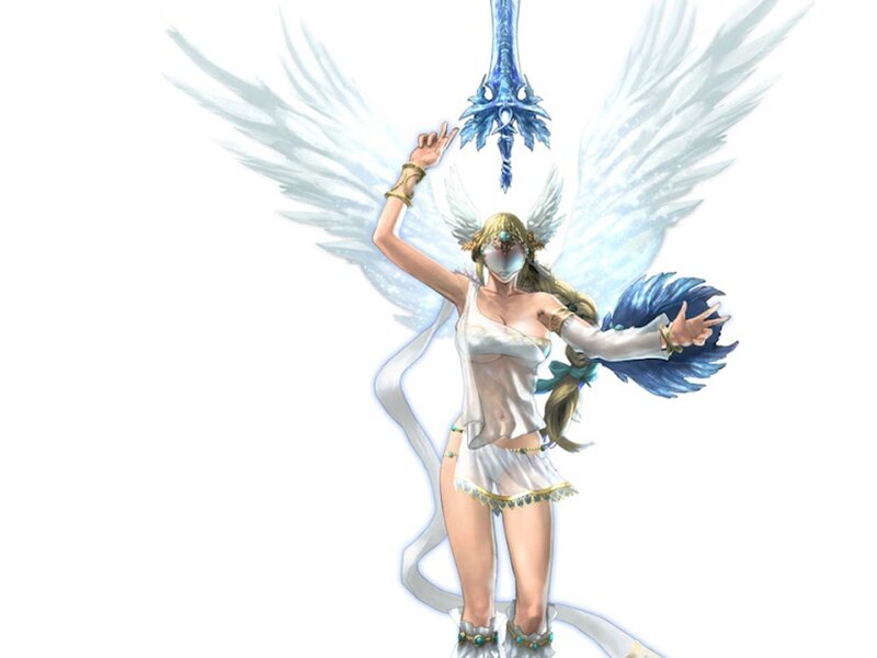 Angelic Female Character — White